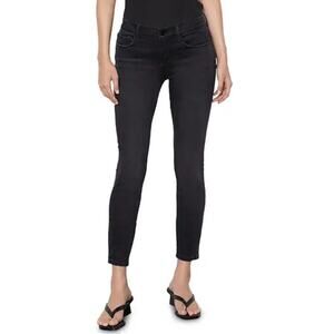 Frame Minimalist Le Skinny Ankle Skinny Jeans Size 23 Black Quiet Luxury